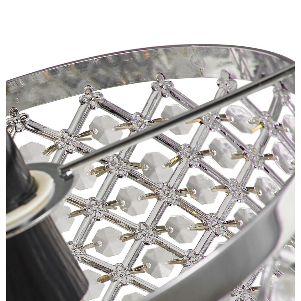 image 1 of Modern Sparkly Ceiling Pendant Light Shade with Clear Beads | Clear | Transparent | 1
