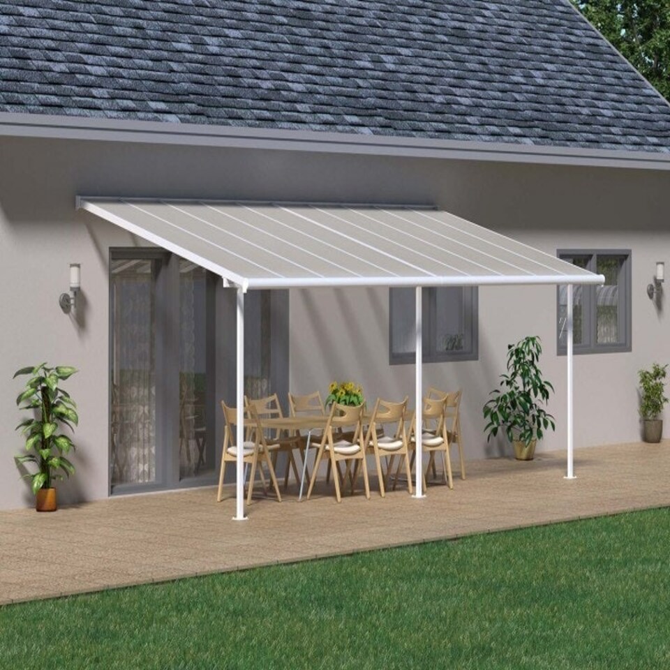 image 1 of Patio Cover Sierra 3 x 6.10 Clear - Polycarbonate - L619 x W299 x H305 cm - White White