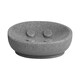 image 1 of Interiors by Premier Curved Grey Soap Dish, Water Resistant Soap Tray, Compact Bathroom Soap Holder, Polyresin Draining Soap Dish