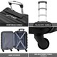 image 2 of Flight Knight 29" Extra Large Suitcase – 20kg Capacity Hard Shell Check-In Luggage with 4 Wheels  100+ Airlines Approved: Ryanair, EasyJet, Jet2, Wizz Air, BA Black | Black | Large