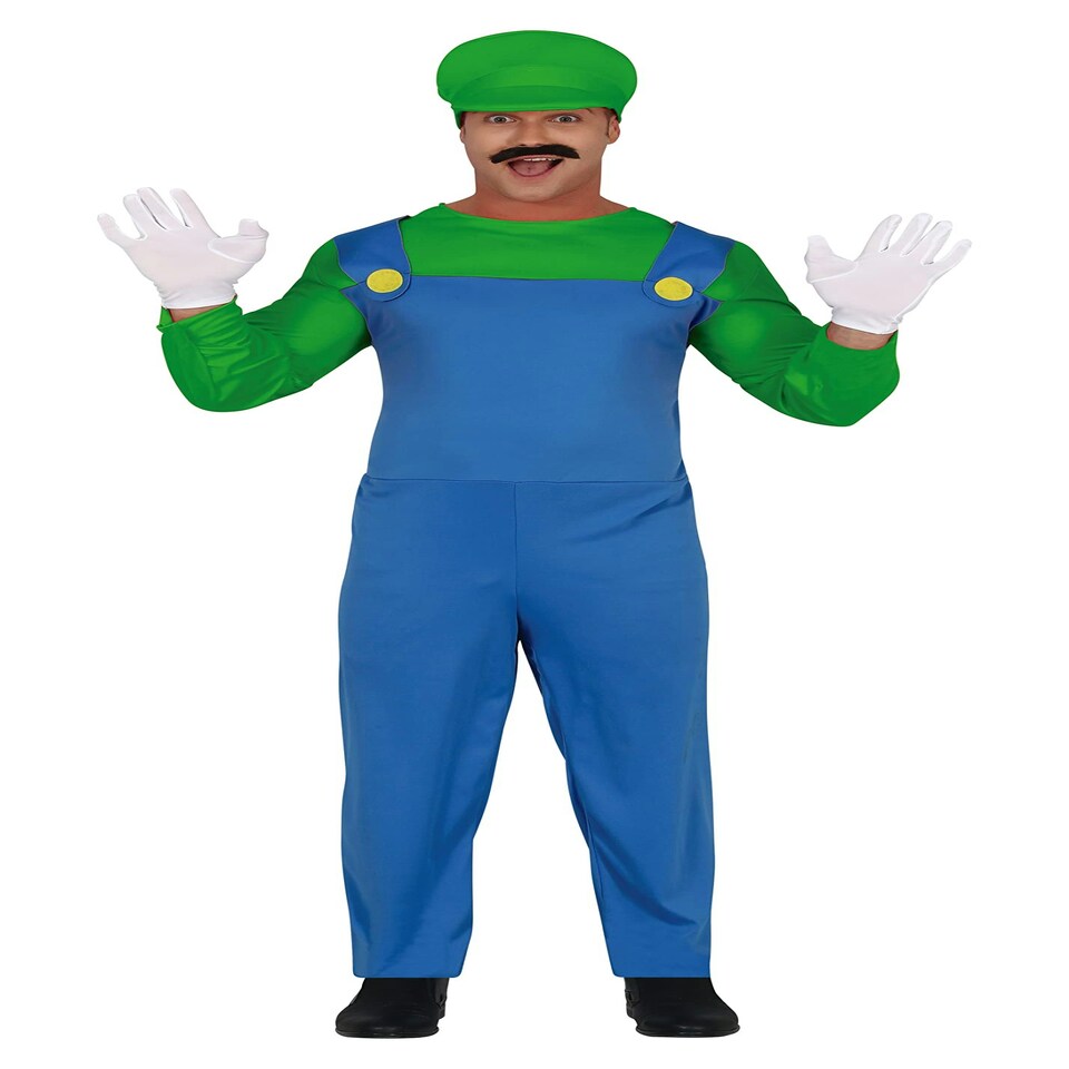 image 1 of Fancy Dress Adult Train Driver Blue - M