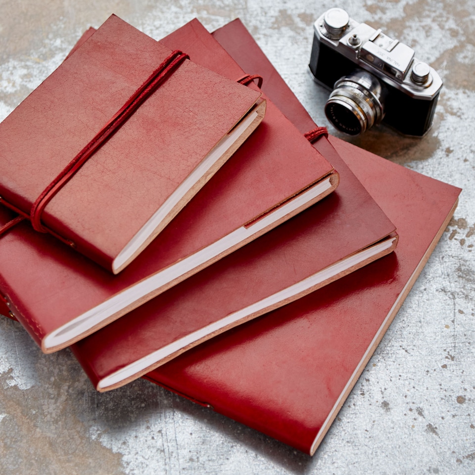 image 1 of Distressed Leather Photo Album