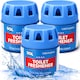 image 1 of 3pk x 70g Toilet Fresheners Ocean Scented Cistern Blocks, Last 1000 Flushes, Prevents Limescale, Cleans & Deodorizes