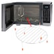 image 4 of SPARES2GO Universal Microwave Grill Shelf Turntable Stand Oven Wire Rack 270mm