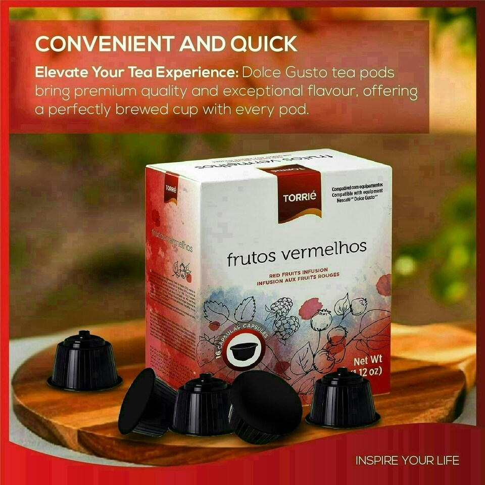 image 1 of Red Fruit Tea - Dolce Gusto ® Compatible Coffee Machine Capsules (16 Pods)