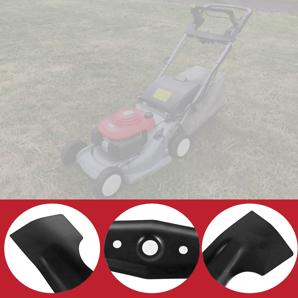 image 1 of SPARES2GO Rotary Blade for Honda HRB475 HRB475C HRB476C Lawnmower (19", 47cm)