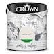 image 1 of Crown Walls & Ceilings Silk 2.5L Sail White