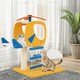 image 2 of COSTWAY Aviation-themed Cat Tree Cat Tower Top Perch