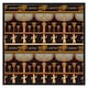 image 1 of Orange & black hieroglyphs (Picture Frame) Black | XL