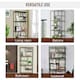image 5 of HOMCOM Wood Bookshelf Industrial Style 6 Tier Living Room Display Rack Organiser