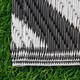 image 7 of Outsunny Reversible Outdoor Rug Plastic Straw RV Camping Mat for Garden Deck Picnic | Black | Black | 152cm x 243cm x 0.3cm