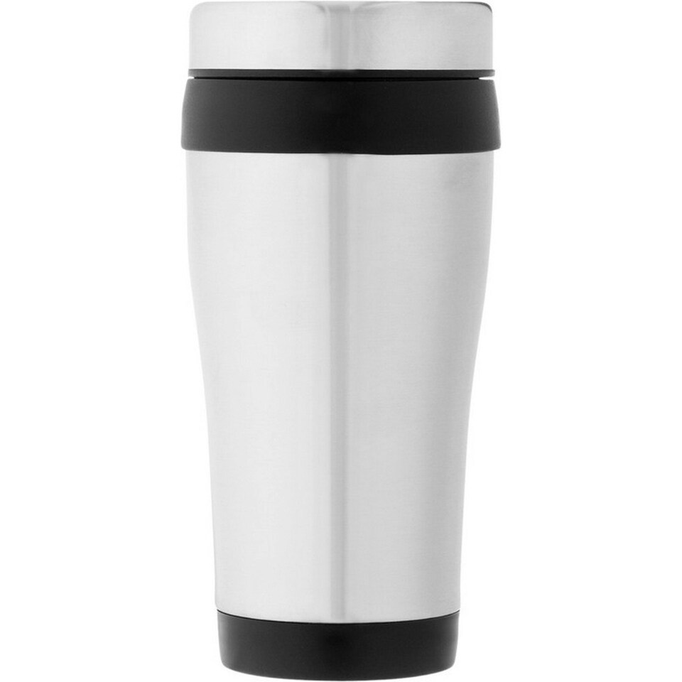 image 1 of Elwood Recycled Stainless Steel Insulated 410ml Tumbler - Solid Black - One Size