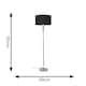 image 3 of ValueLights Eleanor Silver Chrome & Clear Acrylic Ball Floor Lamp Base