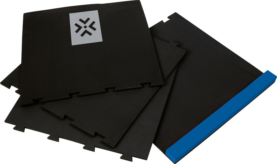image 1 of Bullet Puzzle Mat Black / Blue