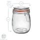 image 3 of Argon Tableware Glass Storage Jars - 750ml - Orange Seal - Pack of 6