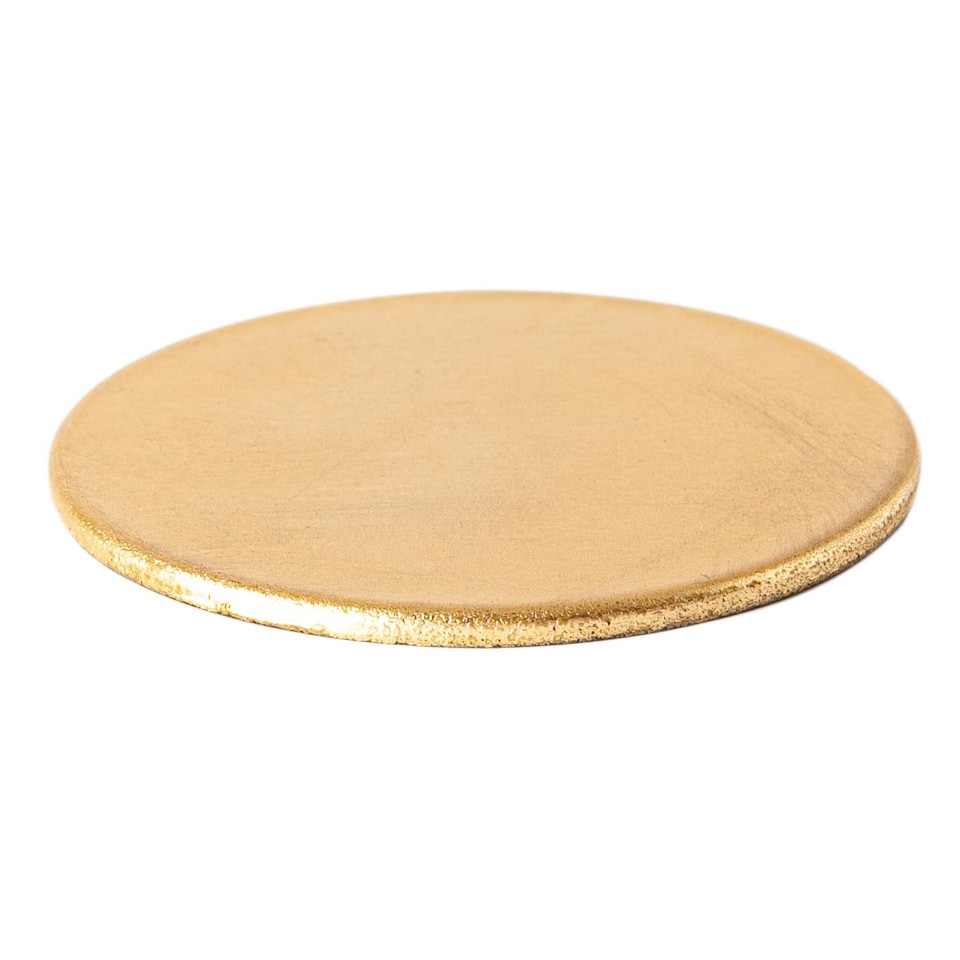 image 1 of Argon Tableware Metallic Coasters - 10cm - Gold - Pack of 6