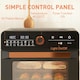 image 6 of HOMCOM Air Fryer Oven 20L Countertop Mini Oven with 16 Presets 1400W Black