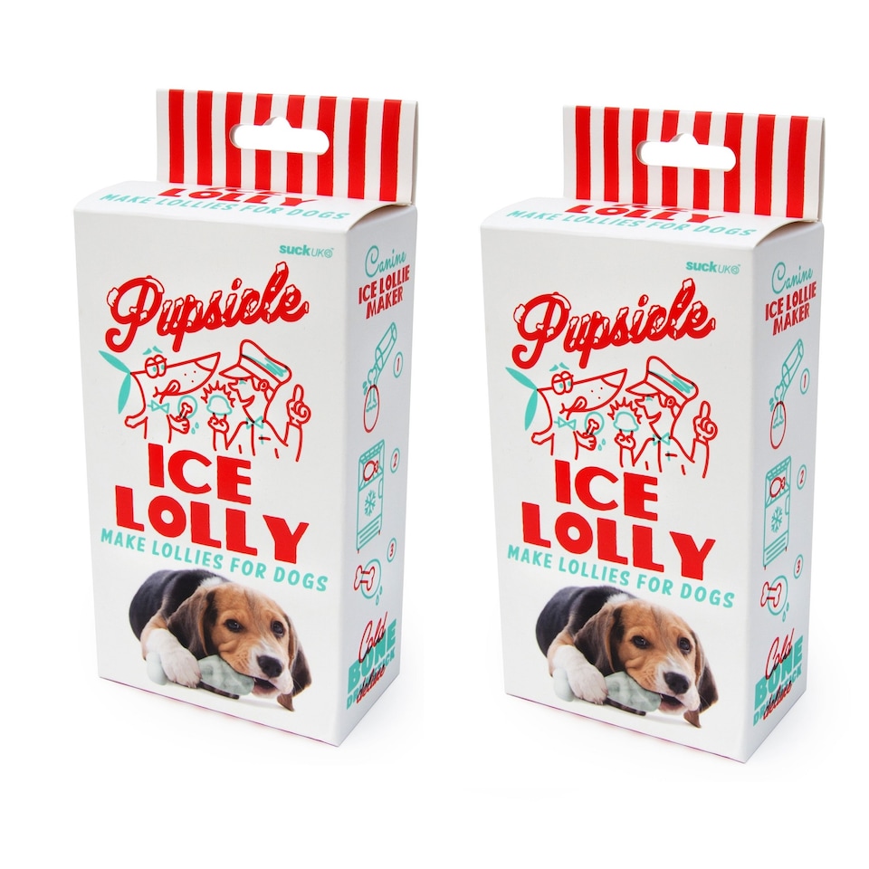 image 1 of Suck UK Set of 2 Pupsicle Dog Ice Lolly Mould