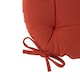 image 4 of Harbour Housewares Round Garden Chair Seat Cushions - Paprika - Pack of 2 | Red | Paprika