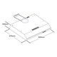 image 4 of SIA STH60WH 60cm White Slimline Visor Cooker Hood Kitchen Extractor Fan