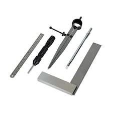 Faithfull Marking And Measuring Set, 5 Piece - Multi Colour - One Size