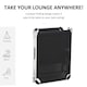 image 4 of Outsunny Folding Outdoor Reclining Sun Lounger Chair Aluminium Frame Black