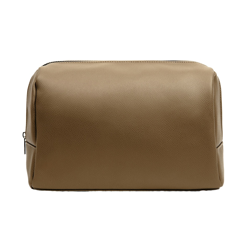 image 1 of Vinga Bermond PU Recycled Toiletry Bag - Brown - One Size | Brown