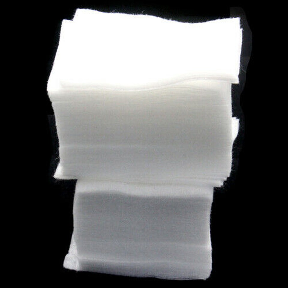 image 1 of Lint Free Nail Art Wipes 5.5 x 4cm Dry Manicure Cleaning Pads for Nail Polish Remover Gel Cleanser Nail Prep & Brush Cleaning