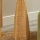 image 2 of ValueLights Una White Tall Lamp Shade Natural Rattan Midi Floor Lamp Brown