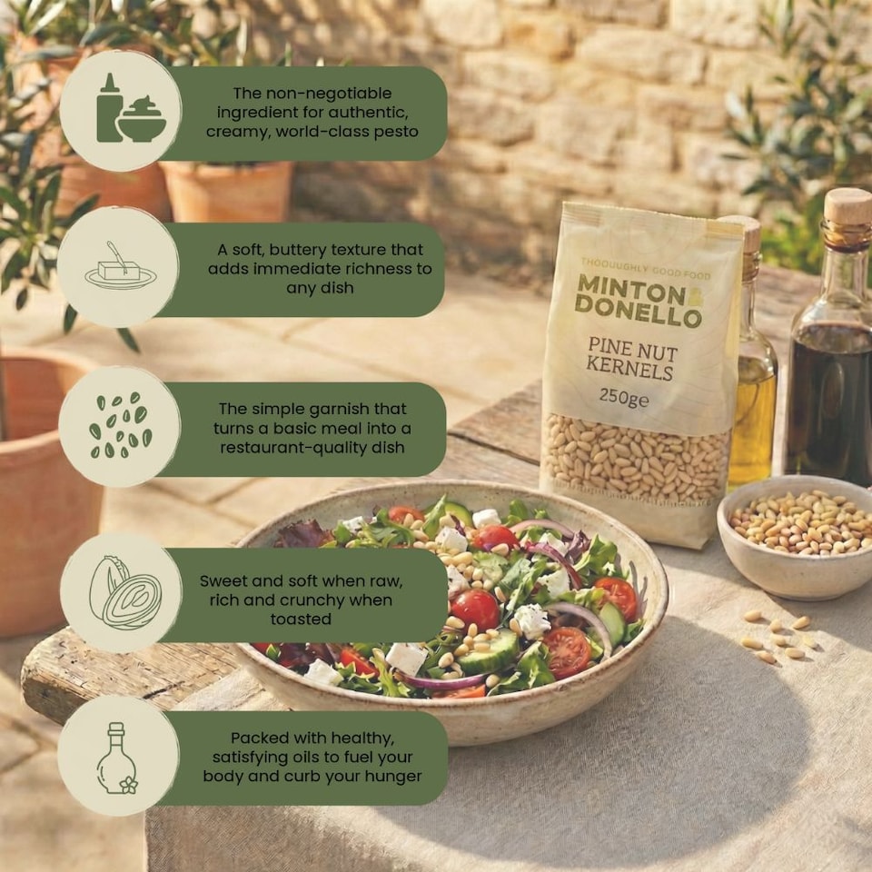 image 1 of Minton & Donello Pine Nut Kernels 6 x 250g