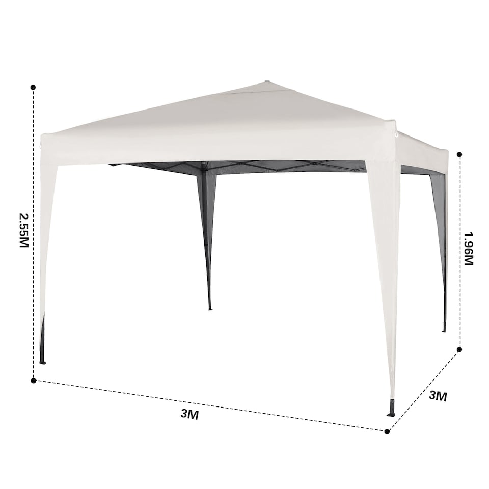 image 1 of MCC Direct Gazebo 3x3 Pop up White | White | White