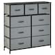 image 6 of HOMCOM 9 Drawers Storage Chest Dresser Organizer Unit w/ Foldable Bin
