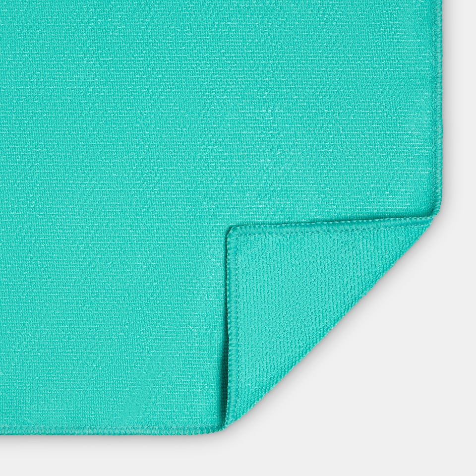 image 1 of OHS Plain Microfibre Quick Dry Beach Towel Bathroom | Green | Turquoise | One size