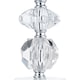 image 3 of Contemporary and Chic Clear K9 Crystal Glass Table Lamp Base with Faceted Moulds | Clear