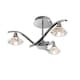 image 1 of Langella 3 Light Semi Flush Multi Arm Ceiling Light Chrome, Clear Crystal, G9