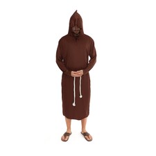 Brown Medieval Monk Costume | Brown | 3XL