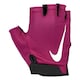 image 1 of Nike Womens/Ladies Gym Essential 2024 Fitness Fingerless Gloves - Black/Fuchsia - XS