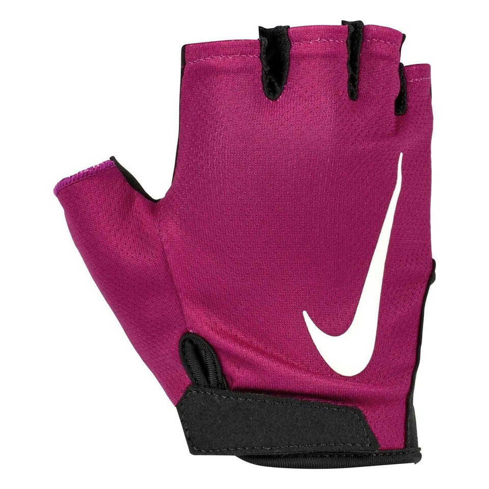 image 1 of Nike Womens/Ladies Gym Essential 2024 Fitness Fingerless Gloves - Black/Fuchsia - XS