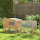 image 2 of PawHut Rabbit Hutch, Guinea Pig Hutch 2 Tier with Run for Outdoor Garden