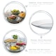 image 2 of Duralex Lys Extra Large Glass Plates - Tempered, Heat Resistant - 280mm - Pack of 6 Clear