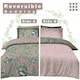 image 7 of Imogen Floral Printed Duvet Cover Set Reversible Polycotton Beddings Pink | Single