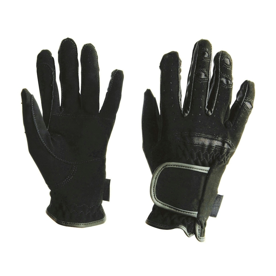image 1 of Dublin Everyday Adults Mighty Grip Riding Gloves - Black - XS
