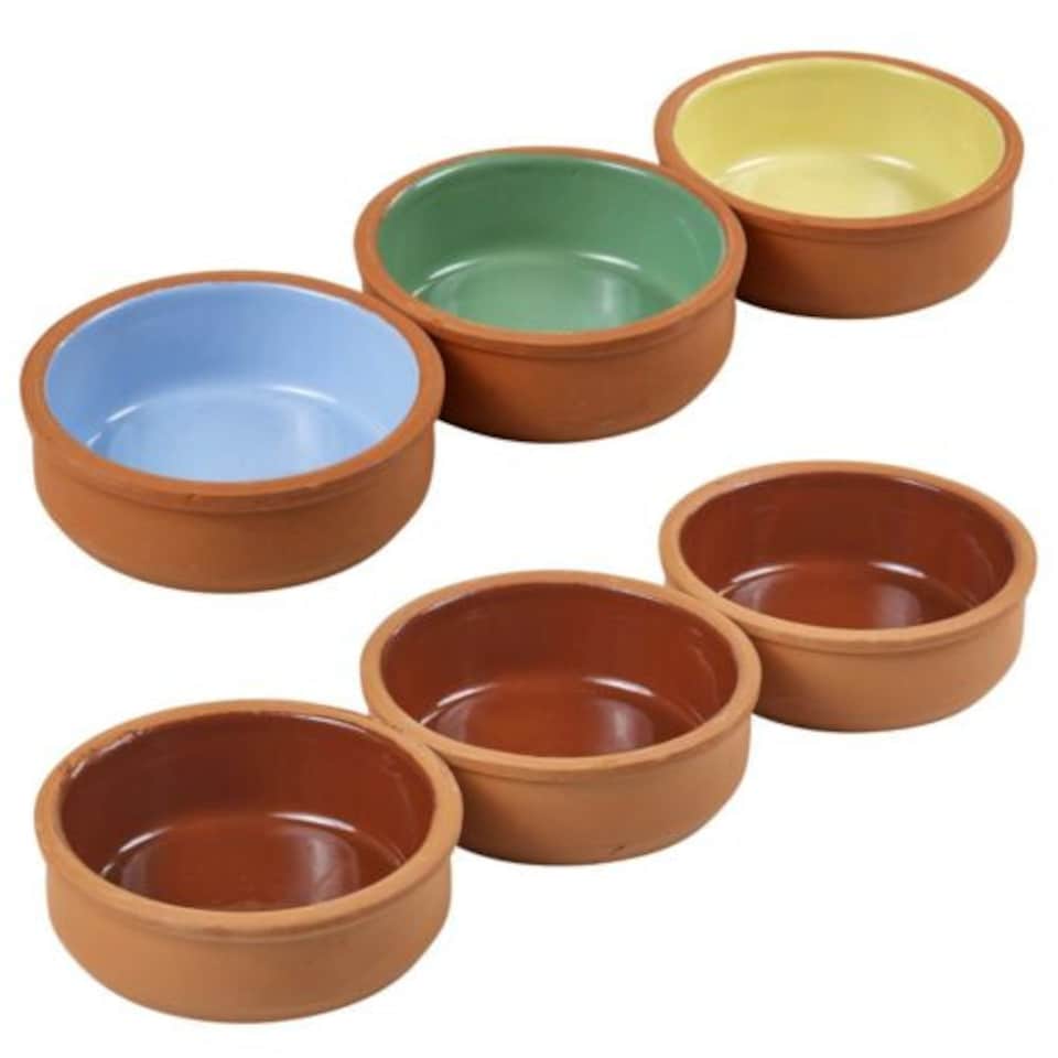 image 1 of 3-Pcs Spanish Ceramic Tapas Serving Bowls