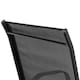 image 4 of Harbour Housewares Texteline Canvas Garden Chairs - Black - Pack of 2 | Black | Black