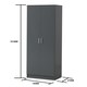 image 2 of Rio Costa 2 Door Wardrobe Bedroom Furniture Storage Cupboard Dark Grey