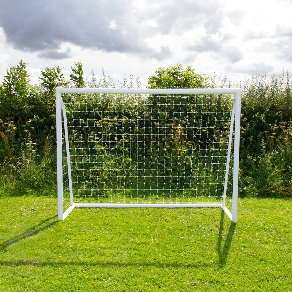 image 1 of 8 x 6ft Football Goal, Carry Case and Target Sheet White