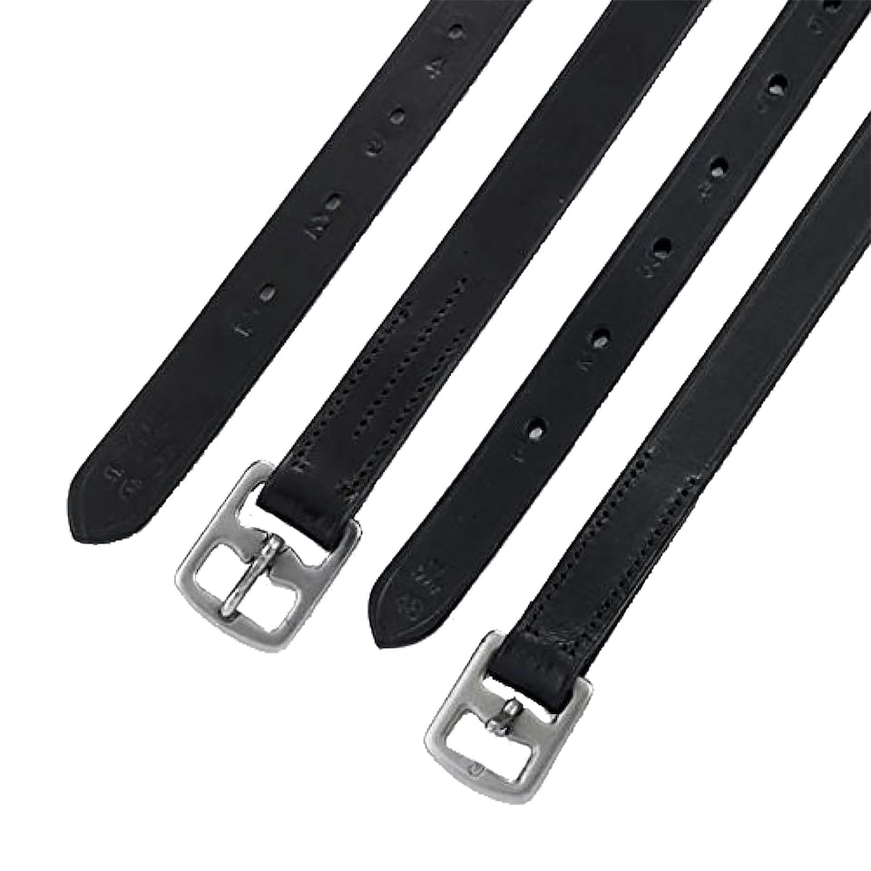 image 1 of Hy Stirrup Leathers (One Pair) - Black - 56in