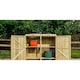 image 1 of Chatburn 4 Recycle Box Store - Timber - L80.4 x W122.5 x H120 cm - Fits 4 x Recycle Boxes Brown