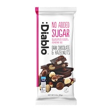 Diablo No Added Sugar Dark Chocolate and Hazelnut Bar 85g