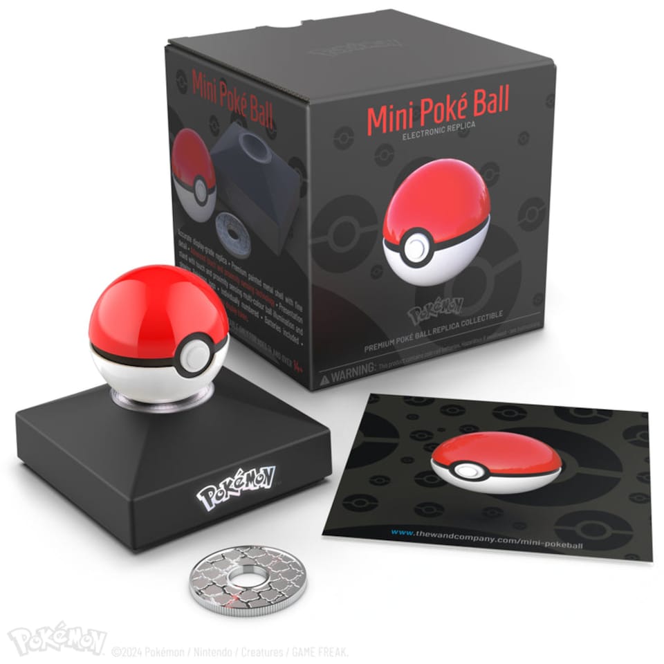 image 1 of Pokémon Die-Cast Mini Poké Ball Replica | Red